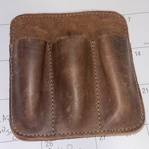 Hide and Drink edc leather pouch.